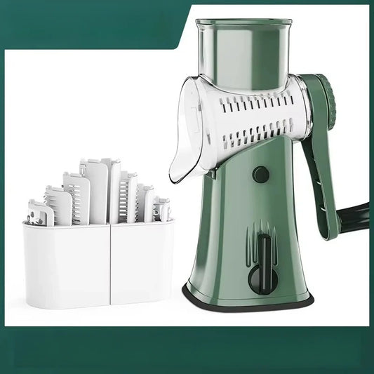 5-in-1 Rotary Cheese Grater & Vegetable Slicer – Ultimate Kitchen Gadget!